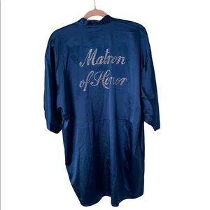 NWT matron of honor silk bridesmaid bath robe